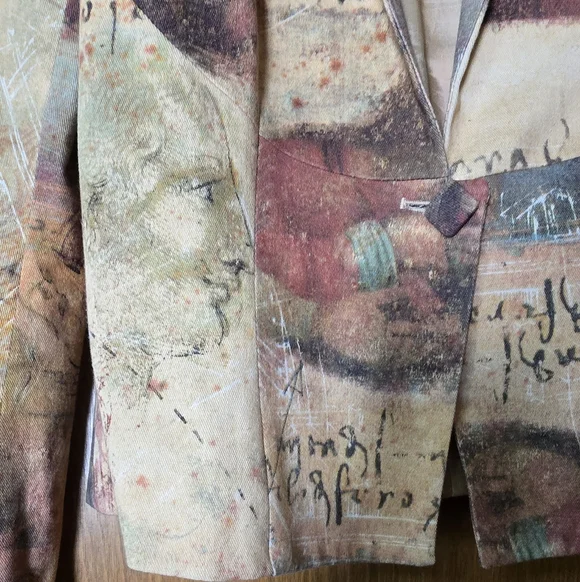 Vintage Walking Art Australia Abstract Blazer Jacket Medium - Picture 5 of 11